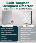 Comparison of Top Rated HEPA Air Purifier Replacement Filter For Kenmore Units and typical filters showcasing quality differences.