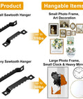 Kickass 180 Pieces Sawtooth Picture Hangers Heavy Duty Wall Hanging Kit featuring two sizes for frames and decor, supporting up to 30lbs.