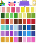 60 Color Polymer Clay Starter Kit For Kids And Adults DIY Modeling Clay Oven Bake Art And Crafts Set With Sculpting Tools