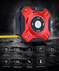 Two In One Laser Tape Measure With Level And Backlit LCD 131 Ft Laser Distance Meter 16 Ft Auto Lock Tape Ft In Fractions Mm Red close-up