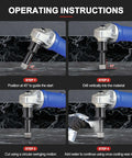 PATIKIL 4Pcs 1/4in Diamond Core Drill Bits for angle grinders; 6mm, 5/8-11 thread, for ceramic/porcelain/marble tiles
