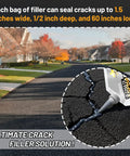 High Elasticity Asphalt Crack Filler For Driveways, Self Leveling Waterproof Sealant in use on a blacktop driveway