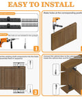 Easy installation guide for Heavy Duty 6 Inch Pivot Hinge With 360 Degree Rotation Concealing Up Down Shaft Middle Core Stainless Steel Black Finish Door Hinge 2 Pack Ideal For Interior And Exterior Doors Built To Last.