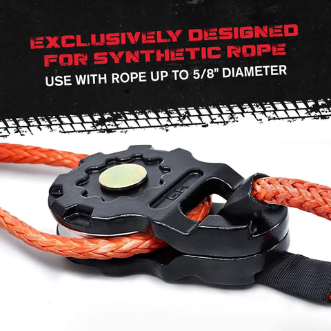 Beast Mode Ultra Snatch Block Pulley 20 Ton Aluminum Winch Rigging For Off Road Recovery Perfect For Synthetic Rope And Soft Shackles Heavy Duty Snatch Block For ATV UTV And Four By Four Vehicles