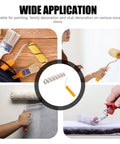 Superior Quality Reusable Paint Roller Brush Set With Thick Fiber Padding And Comfort Grip Handles For Smooth Wall Coverage and users applying paint.