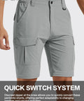 Men's Hiking Convertible Pants Zip Off for Outdoor Adventure Water Resistant Quick Dry Lightweight Four Way Stretch