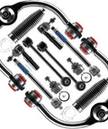Beefed Up Front Upper Control Arm Kit With Ball Joint Tie Rod End Sway Bar Link And PU Bushings for Jeep Commander and Grand Cherokee