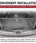 Dodge Durango Trunk Mesh Cargo Net Envelope Style For SUVs 1998 2026 installed in trunk view