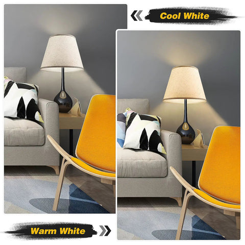 Drum Style Fabric Lamp Shades For Table And Floor Lamps Cool and Warm White Light
