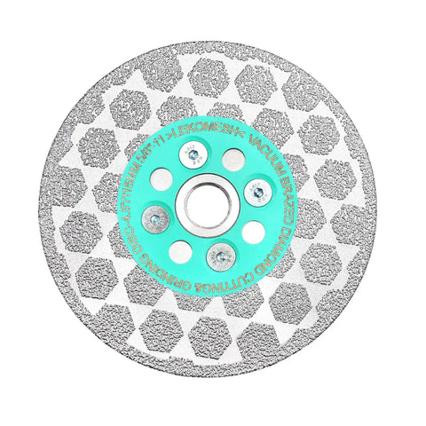 Double Sided Diamond Blade For Angle Grinder Vacuum Brazed No Chip Tile Cutting And Grinding Wheel Porcelain Granite Marble 5/8-11