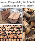 Vertical Cutting Chainsaw Mill For Woodworking And DIY Builders, Direct And Precise Wood Cutting With Vertical Method in action with split logs