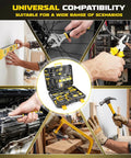 155 Piece Household Hand Tool Set With Toolbox Chrome Vanadium Construction Portable Grab And Go Home Repair Kit for garage and DIY