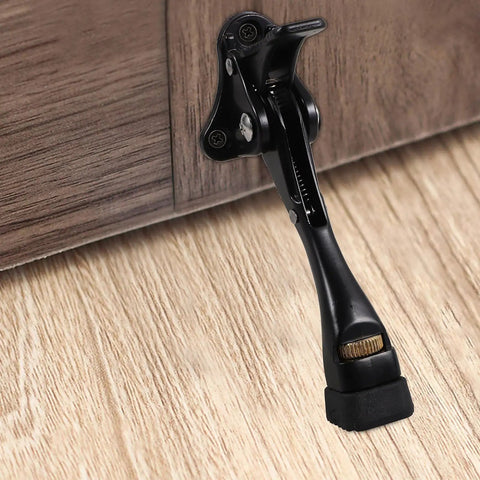 Foot Operated Door Stopper For Bottom Of Door No Drill Easy Install Invisible Kickdown Design Keeps Doors Open