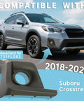 Right Side Fog Light Bezel For 2018 2020 Subaru Crosstrek Front Right Passenger Side Replacement Trim Cover With Fog Light Hole Direct Fit For SU1039121 57731FL082 Black Plastic Rugged And Easy To Install