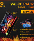 Color Changing Fire Packets For Fire Pit Bonfire And Camping Fun Indoor And Outdoor Flames Safe Self Contained Packets For Kids And Adults 12 Pack Great For Parties And Backyard Gatherings Lit Nights with product details and dimensions.