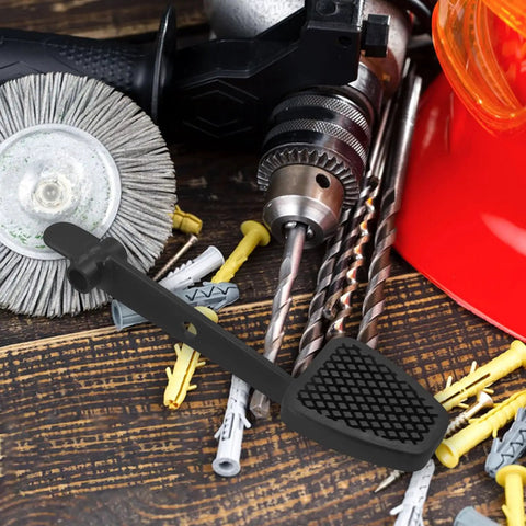Durable Go Kart Brake And Throttle Pedal Set With Non Slip Foot Support for ATVs, shown with tools on a wooden surface