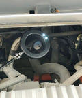 Telescoping Inspection Mirror With Two Lights, Circular And Square Mirrors, Flexible Reach And Extendable Handle in engine