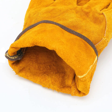 12 Pairs Leather Work Gloves With Flexible Grip For Gardening And Construction Men And Women Cowhide Thorn Proof