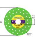 Heavy Duty 4.5 Inch Diamond Saw Blade For Angle Grinder Cuts Like Butter On Porcelain Ceramic Tile And Marble Zero Mess guarantees precision cutting.