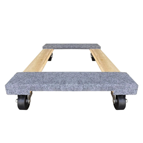 Solid Heavy Duty 4 Wheel Moving Dolly Hand Truck With A Roomy 18 By 30 Inch Base And 3 Inch Black Easy Roll Rubber Wheels For Zero Sweat Logistics Hauling And Daily Freight Handling Up To 500 Lbs For Gritty Warehouse Shelves Or Weekend Home Moves
