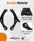 Beefed Up 10 Piece Heavy Duty Suspension Kit For Dodge Grand Caravan 2008 To 2018, Chrysler Town And Country 2008 To 2016, And Volkswagen Routan 2009 To 2011 With Front Lower Control Arm Assemblies, Ball Joints, Sway Bar Links And Tie Rod Boots made of high-strength carbon steel with anti-corrosion surface.