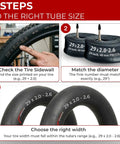 Steps to select Pack Of 2 29 Inch Bike Inner Tubes With 48mm Presta Valve For Mountain And Hybrid Bikes Fits 29 Inch Tires From 2.1 To 2.6 Inches Made From Durable Butyl Rubber For Easy Inflation And Reliable Air Retention Ride Ready