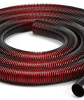 Crush-Resistant 1.5 Inch Vacuum Hose, 12 Ft Long - Premium Wet Dry Replacement coiled on white background