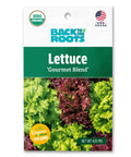Organic Lettuce Seed Packet Gourmet Blend Heirloom Non GMO Pollinator Friendly For Container Gardening 100 Percent Guaranteed To Grow 420mg