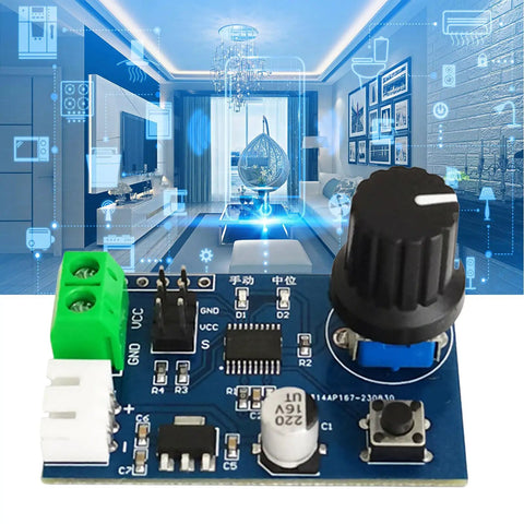 Straight Up Dual Channel SG90 Servo Control Motor Driver Board For Pluggable Robot Arm Projects And Smooth RC Steering Gear Debugging Setup Game Changer with knob control