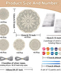 DIY Mandala Wind Chimes Craft Kit for Kids, showing 24 wood ornaments, color paints, brushes, and wind chime tubes.