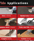 Cordless Sheet Metal Cutter For 18V Battery, 14 Gauge Metal Shears cutting iron, barbed wire, stainless steel, color steel, carpet, carton.