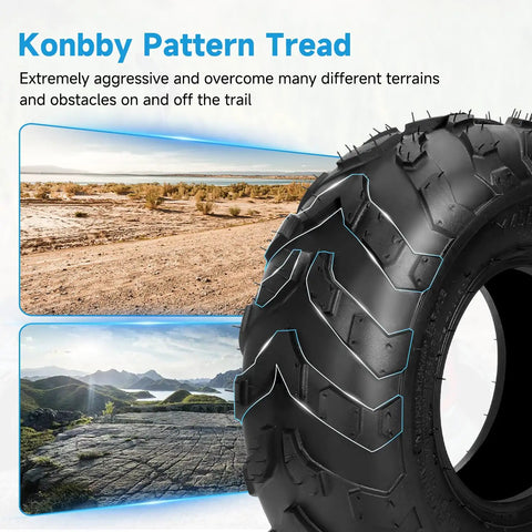All Terrain Tire 145/70-6 for Mini Bikes and Go Karts showing tread pattern for mud and trail traction