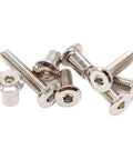 Rivet Countersunk Hex Socket Cap Bolts And Hex Head Barrel Nuts Kit For DIY Furniture Projects M6x15 20 25 30 35mm 4mm Hex Nickel Plated