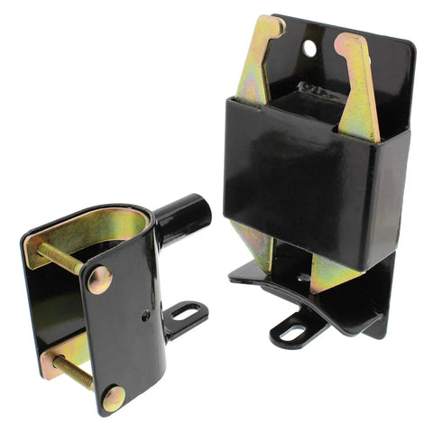 Two Way Farm Gate Latch For Livestock And Horses, Black Weatherproof Gate Catch For Cattle Corrals And Ranches, Easy Install, Steel