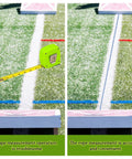 Two Sets 27 Feet Cornhole Distance Setup Tool Measuring Device for Boards with Blue Rope Cornhole Accessories for Accurate Backyard Toss and Competitive Play