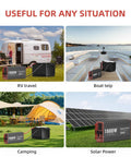 No Sweat Heavy Duty 1500 Watt Pure Sine Wave Power Inverter DC 12V To 120V AC in outdoor RV and camping settings.