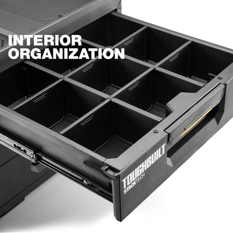 Heavy Duty Rolling Tool Box With Three Deep Drawers And Fifty Pound Capacity, Stackable Workshop Gear Chest Featuring Auto Latches, Smooth All Terrain Wheels And Hella Sturdy Job Site Organization For Professionals Seeking A Badass Hauler