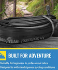 Coiled Self Sealing 700C Inner Tube With Butyl Rubber For MTB Riders Easy Install Puncture Resistant Durable Tube for 35/43C.