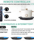 Huge 52cm Motorized Turntable For Product Photography Showcasing With Remote Control and five vibrant backdrop colors features remote control functions.