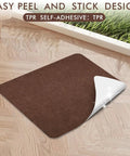 Non Slip Recliner Pads For Hardwood Floors And Tile, Heavy Duty Anti Slip Grid Floor Protectors For Carpet, 40 By 40 Inch Brown