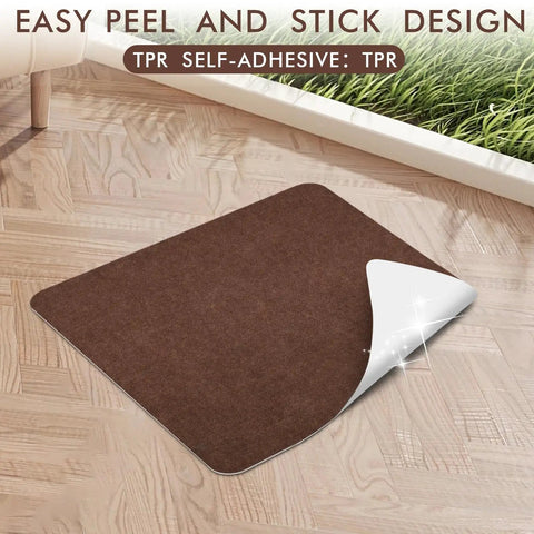 Non Slip Recliner Pads For Hardwood Floors And Tile, Heavy Duty Anti Slip Grid Floor Protectors For Carpet, 40 By 40 Inch Brown