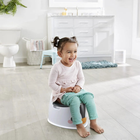 Nifty Toddler Potty Training Seat With A Cool Penguin Face And Sturdy Grasp Handles For Little Ones Featuring An Easy Clean Removable Bowl Built In Splash Guard And Travel Handle For Zero Hassle Bathroom Wins