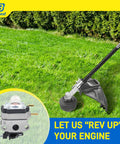 Trimmer and carburetor kit for Ryobi 25cc 2 cycle trimmers, includes fuel filter, fuel line, spark plug; fits RY251PH, RY252CS models.