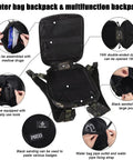 Tactical Molle Hydration Pack One And A Half Liter Capacity Water Reservoir Bag For Molle Vest Backpack open with compartments