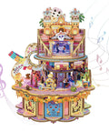 DIY Wooden Music Box Puzzle Kit For Adults With Rotating Motorized Mechanism Creative 3D Model Building Craft Desk Decor