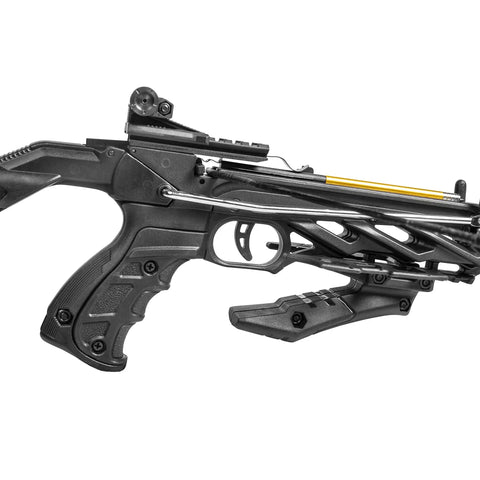 Side view of Desire XL Pistol Crossbow Self Cocking With Adjustable Stock Up To 2.5 Inches, Compact Handheld Hunting Crossbow Delivers 175 FPS