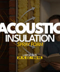 Expandable Polyurethane Spray Foam Insulation For Superior Heat And Sound Control. Large 29 fl oz foam filling walls.