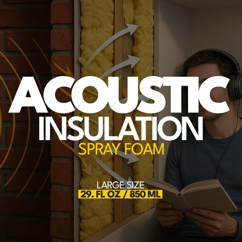 Expandable Polyurethane Spray Foam Insulation For Superior Heat And Sound Control. Large 29 fl oz foam filling walls.