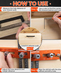 All In One Cabinet Handle Jig With Adjustable Knob And Precision Drill Guide used for drawer handle installation