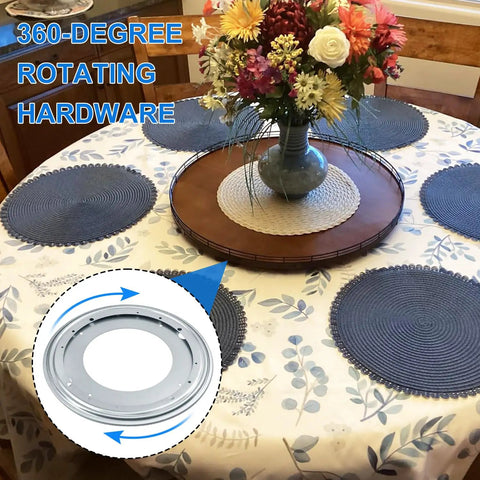 Kick Up Your Storage Game With This 8 Pack Of 12 Inch Lazy Susan Bearing Plates Delivering Bulletproof 1000 Lb Support For Dead Smooth Cabinet Rotation That Makes Any Diy Build Go Down Easy, displaying 360-degree rotating lazy susan.